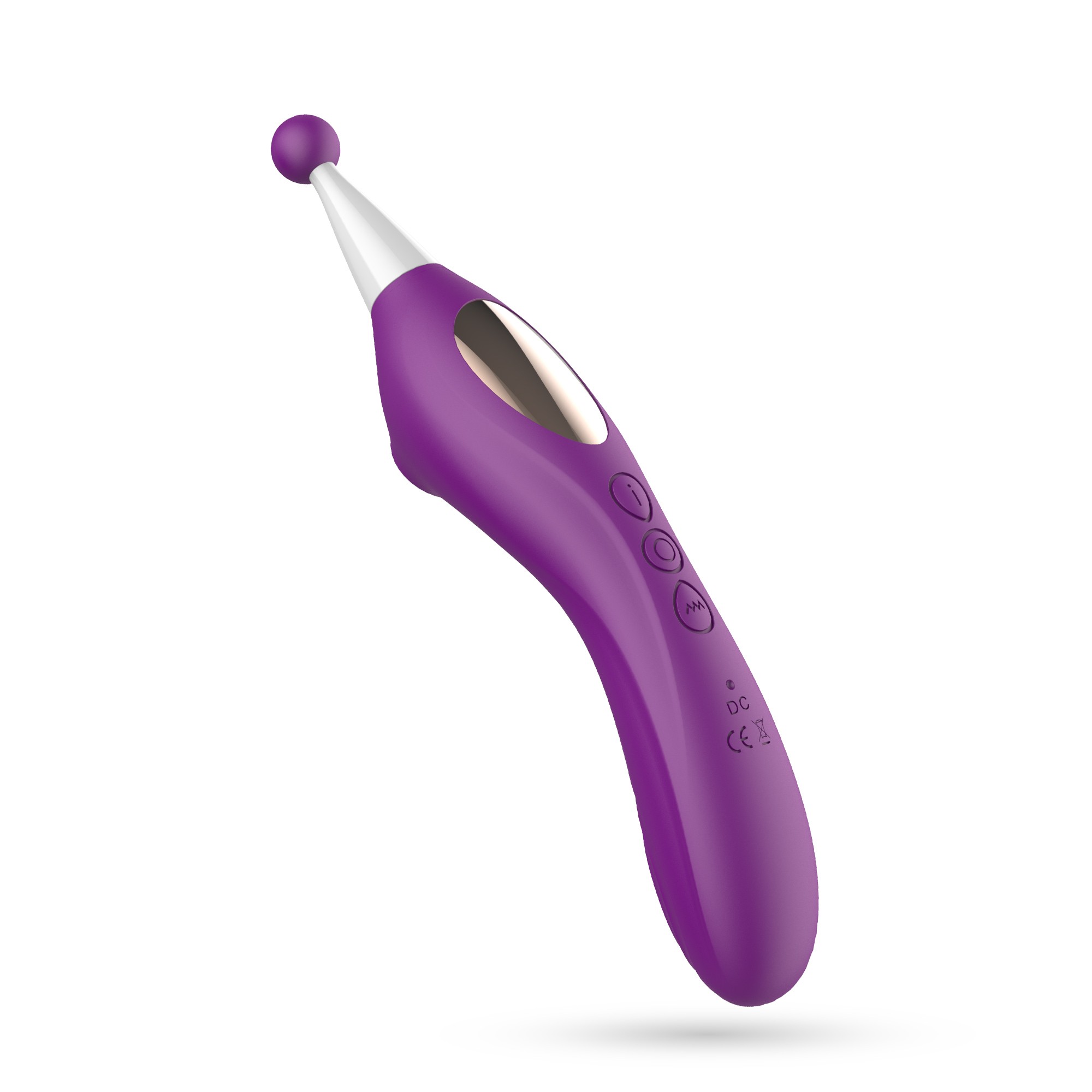 Stimulator Triplu Trinity, 10 Moduri Vibratii, 3 Moduri Suctiune, Silicon, USB, Mov, 18.3 cm, #5, Erotic24.ro