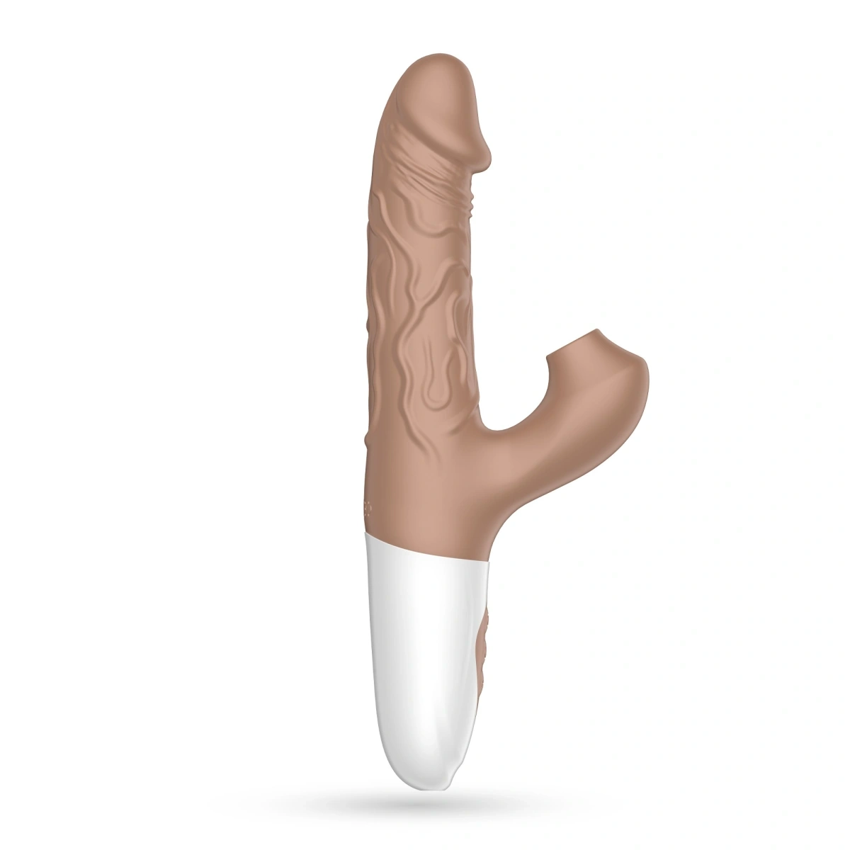 Vibrator Rabbit Crushious El Matador, Functii de Impingere, Suctiune, Vibratii, Silicon, USB, Maro, 22.5 cm, #1, Erotic24.ro