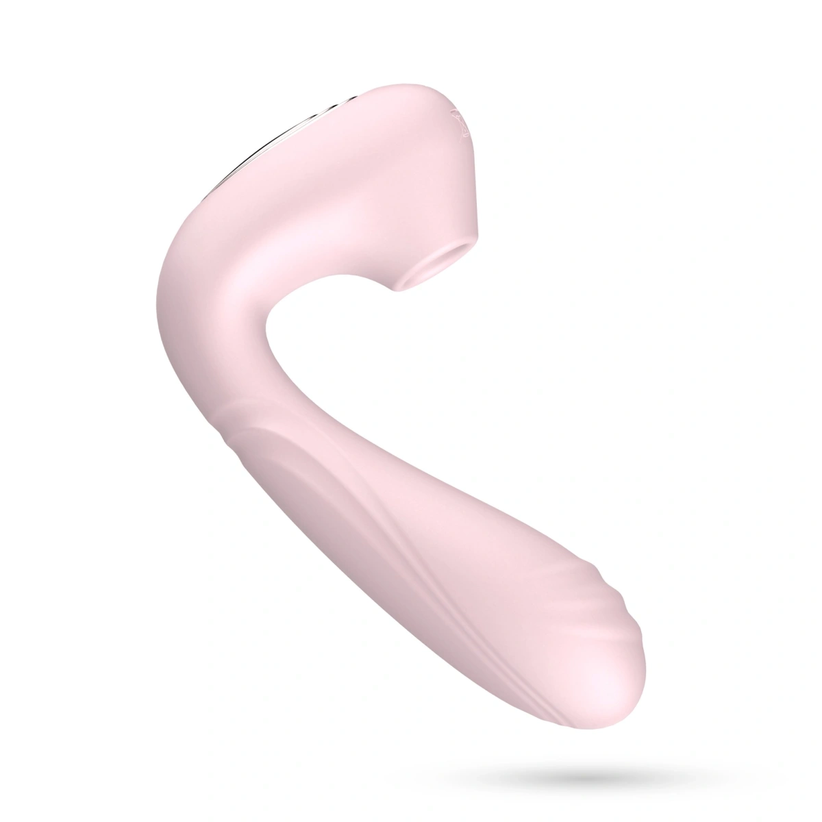 Stimulator Crushious Pookie, Remote Control, 10 Moduri Vibratii, 10 Moduri Suctiune, Silicon, USB, Roz, 12.5 cm, #6, Erotic24.ro