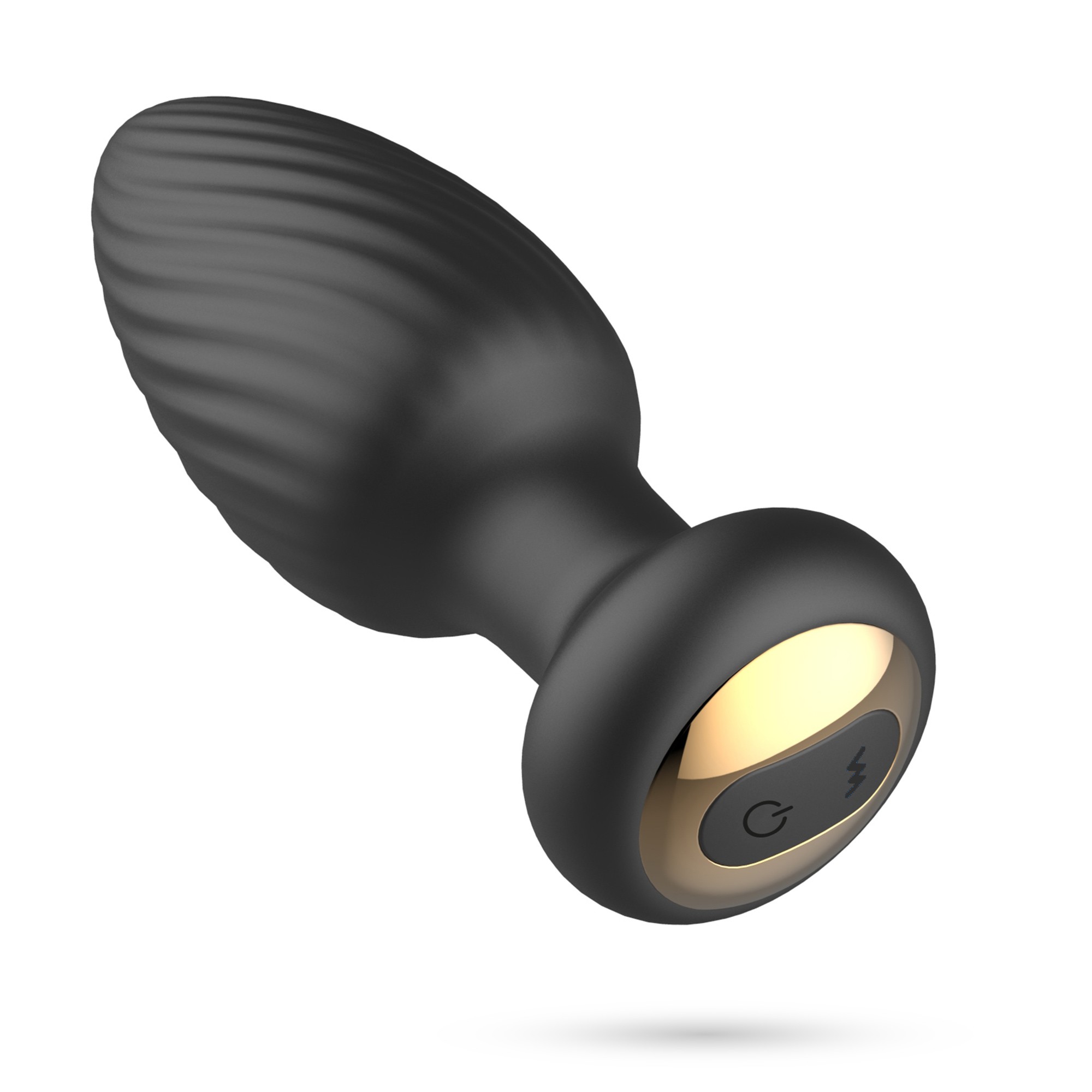 Dop Anal Twister Remote Control, 7 Moduri Vibratii, 7 Moduri Rotatii, Silicon, USB, Negru, 9.6 cm, #2, Erotic24.ro