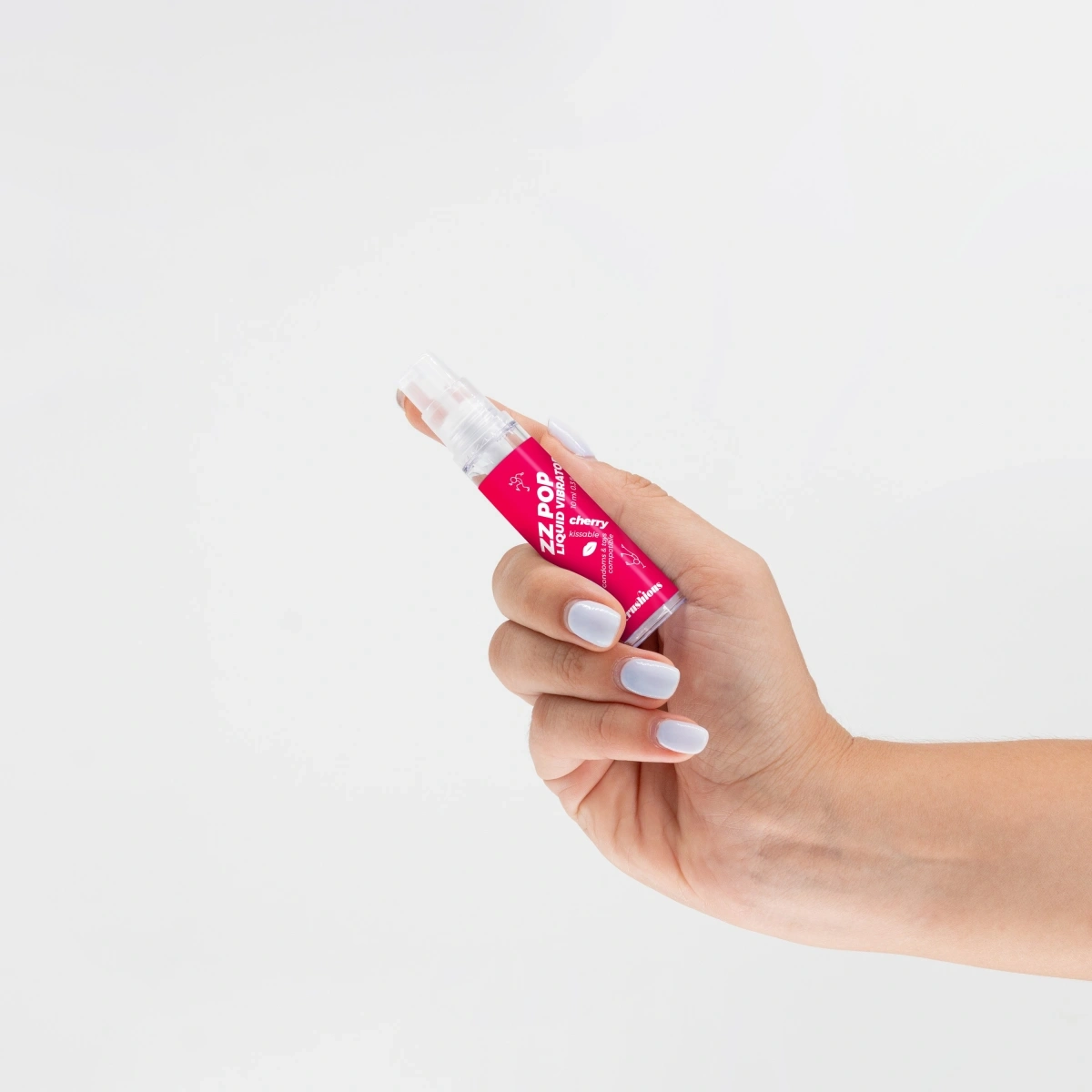 Lubrifiant ZZ Pop cu Efect Vibrator, Aroma Cirese, 10 ml, Nr. 4, Erotic24.ro