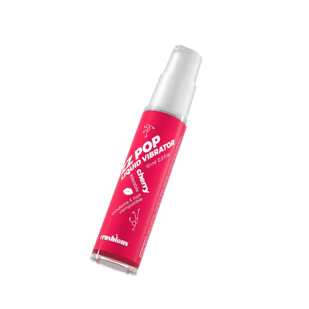 Lubrifiant ZZ Pop cu Efect Vibrator, Aroma Cirese, 10 ml, Nr. 3, Erotic24.ro