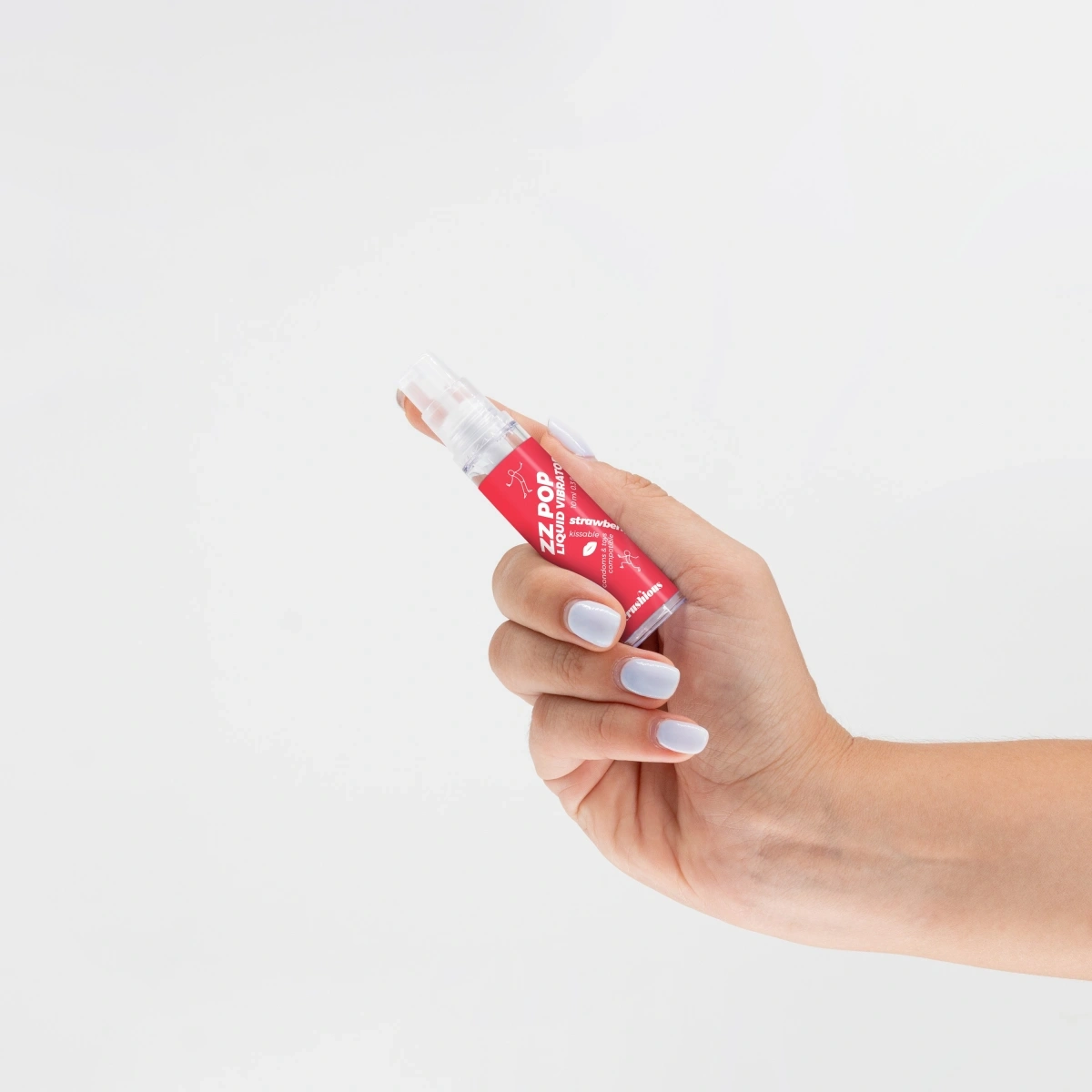 Lubrifiant ZZ Pop cu Efect Vibrator, Aroma Capsuni, 10 ml, #4, Erotic24.ro