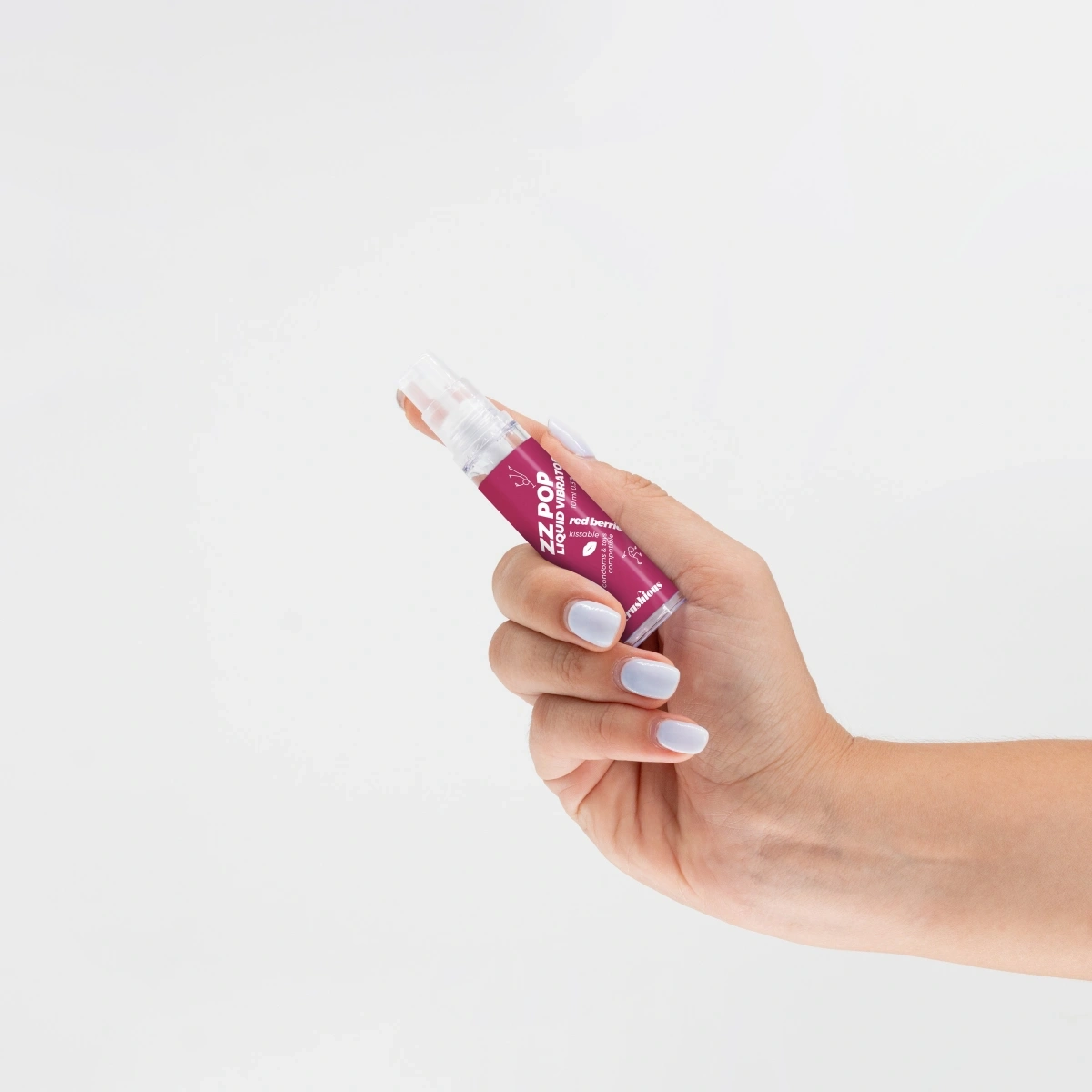 Lubrifiant ZZ Pop cu Efect Vibrator, Aroma Fructe Rosii, 10 ml, Nr. 4, Erotic24.ro