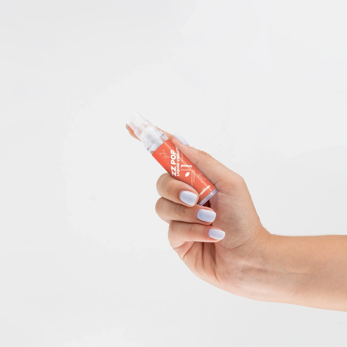 Lubrifiant ZZ Pop cu Efect Vibrator, Aroma Piersica, 10 ml, #4, Erotic24.ro