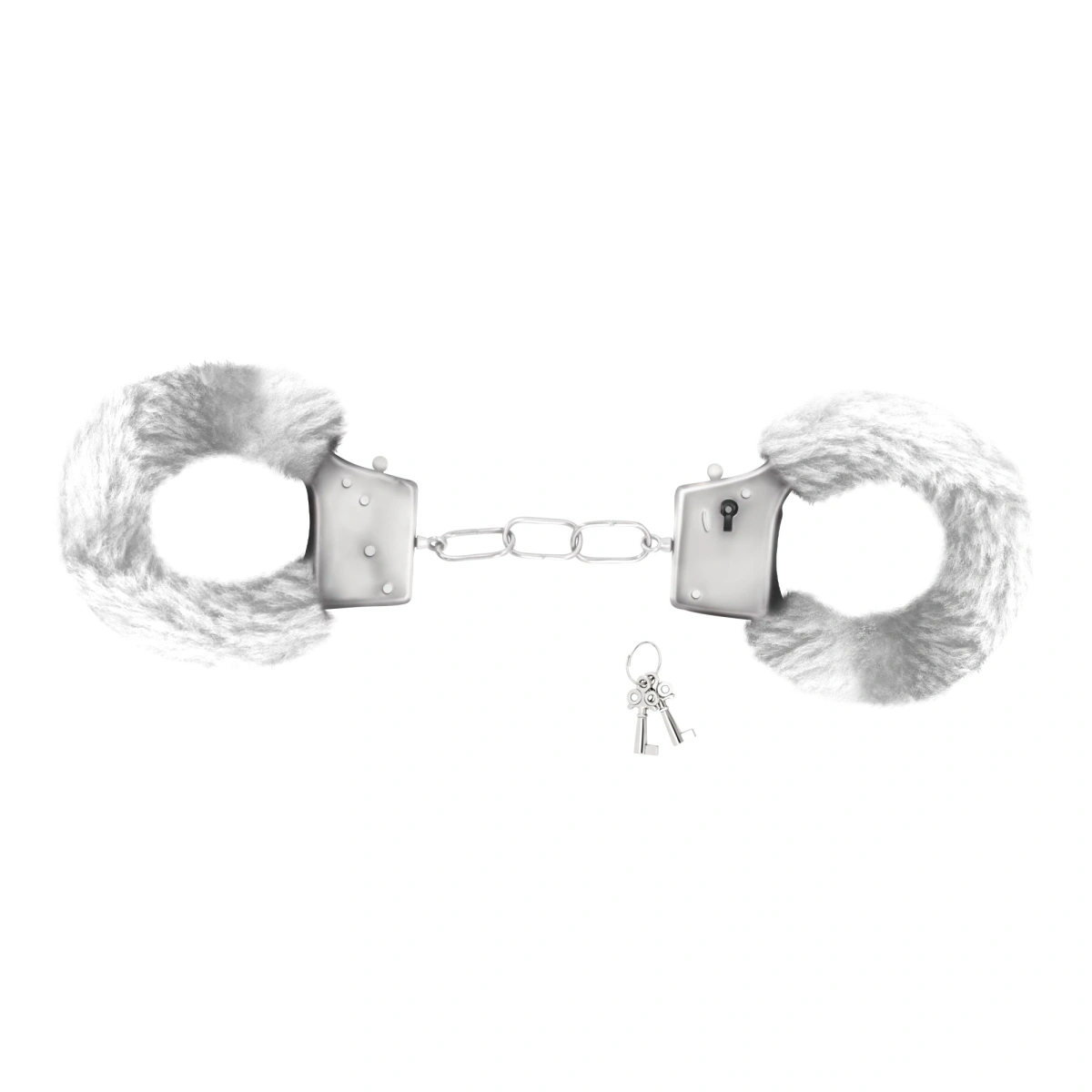 Catuse cu Plus Love Cuffs pentru Maini, Alb, #2, Erotic24.ro