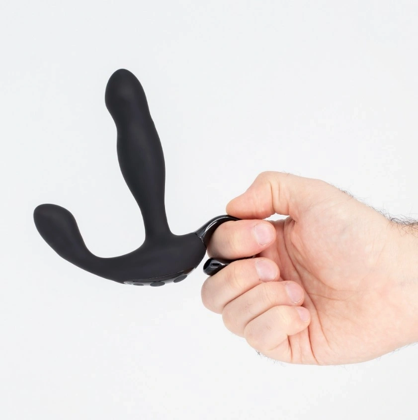Stimulator Prostata Crushious Loki, Remote Control, 20 Functii Stimulatoare, Silicon, USB, Negru, 13 cm, #7, Erotic24.ro