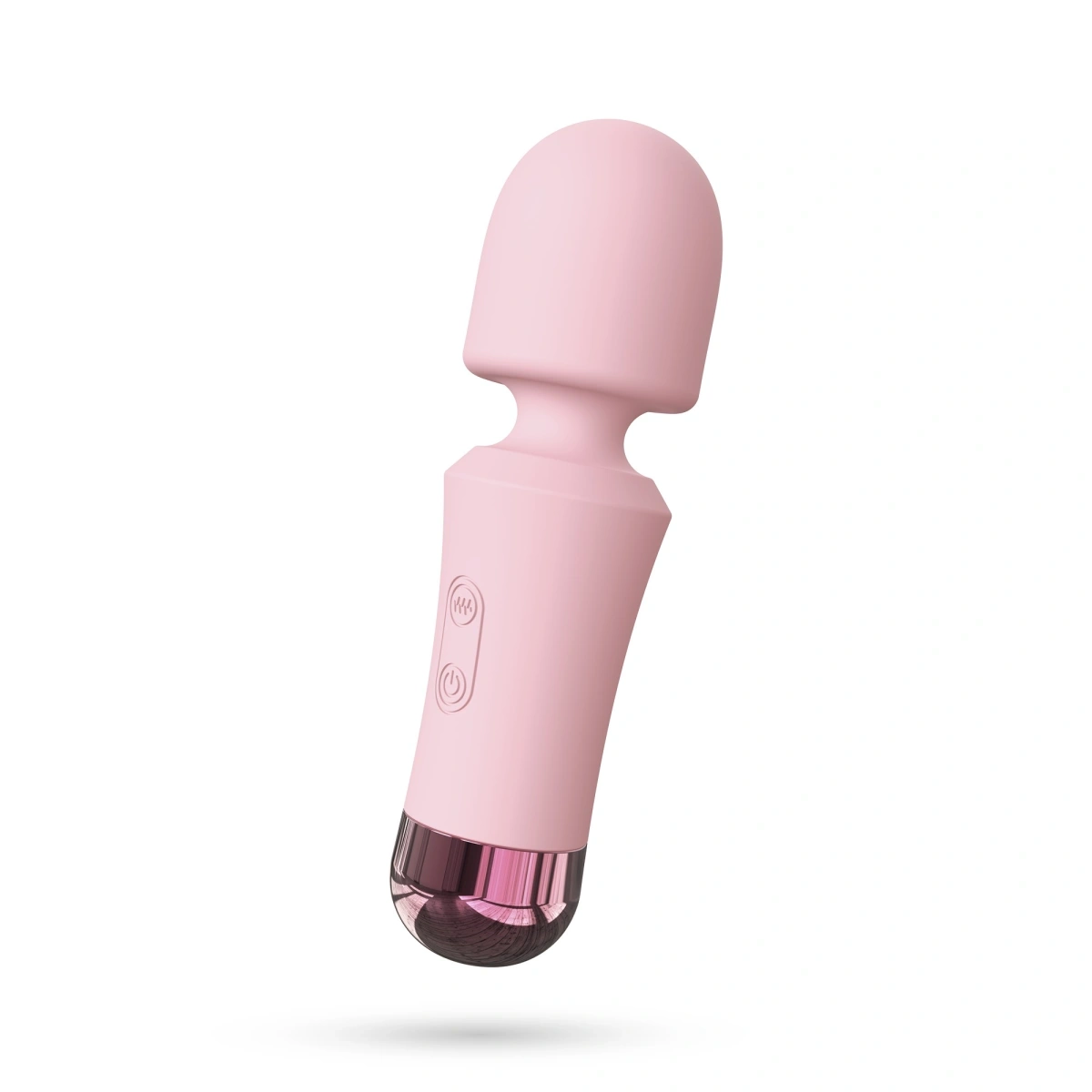 Vibrator Crushious Wanda Mini Wand, 10 Moduri Vibratii, Silicon, USB, Roz, 12.5 cm, #5, Erotic24.ro
