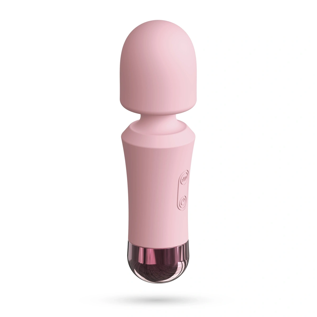 Vibrator Crushious Wanda Mini Wand, 10 Moduri Vibratii, Silicon, USB, Roz, 12.5 cm, #3, Erotic24.ro