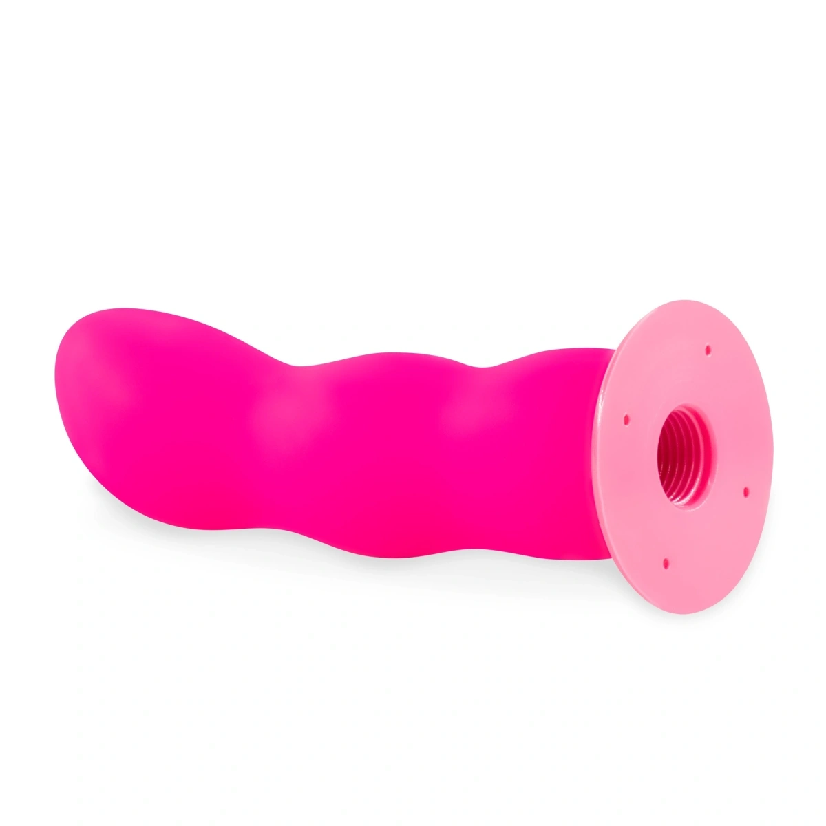 Strap-On Crushious Snapper, Dildo din Silicon, Roz, 12.5 cm, #4, Erotic24.ro