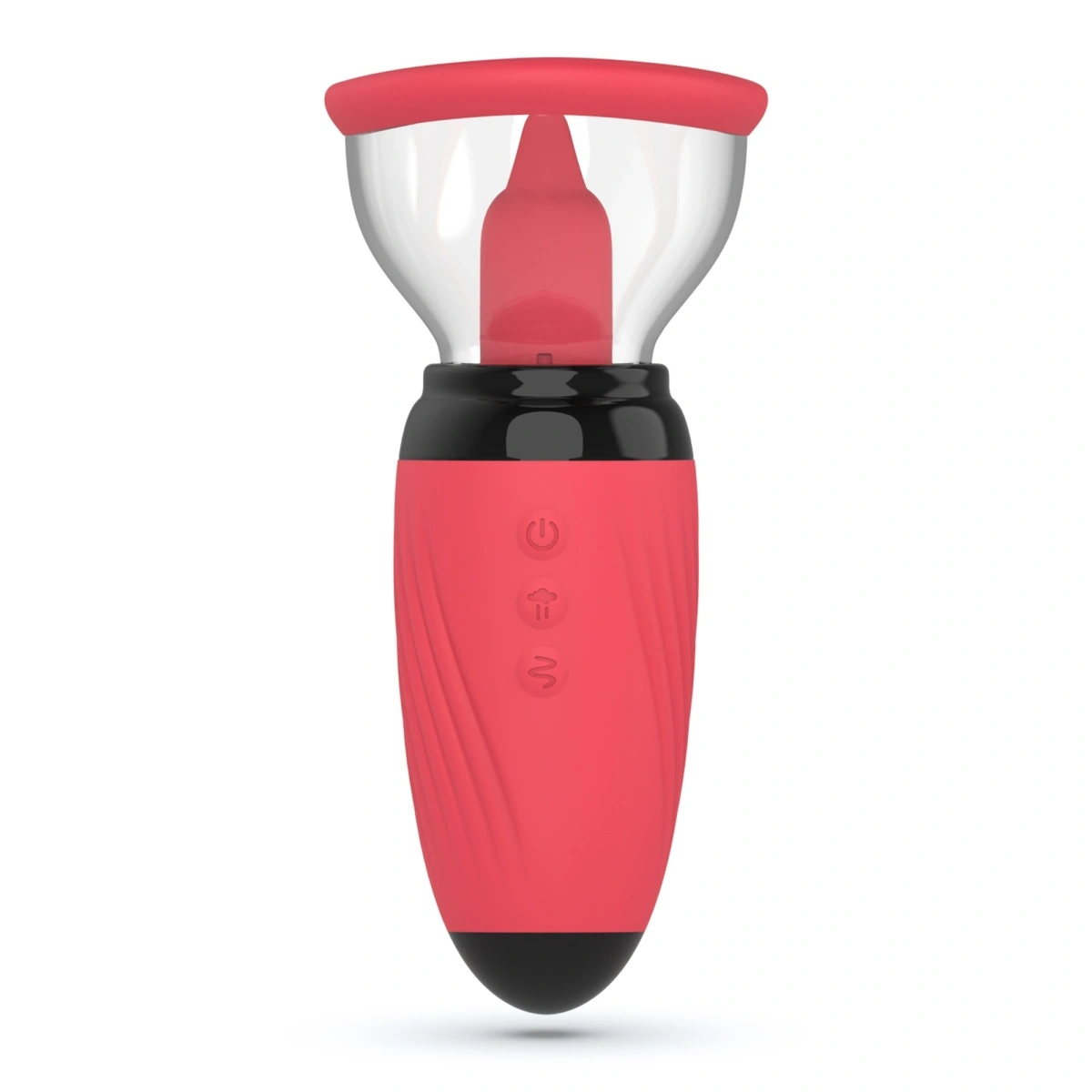 Pompa si Stimulator Clitoris Crushious Scarlet, Silicon, USB, Rosu, #5, Erotic24.ro