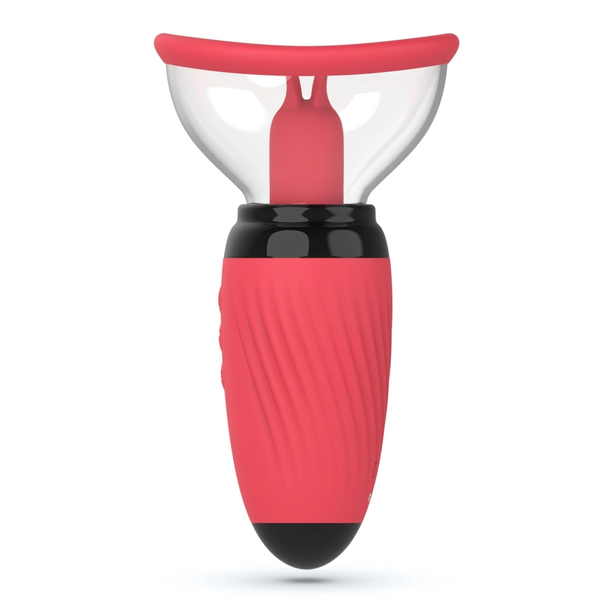 Pompa si Stimulator Clitoris Crushious Scarlet, Silicon, USB, Rosu, #4, Erotic24.ro