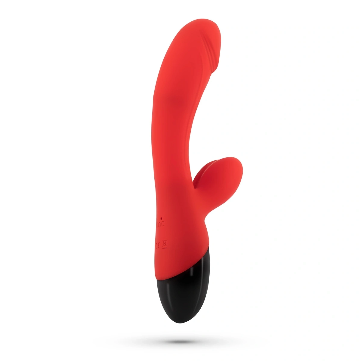 Vibrator Crushious Dare Dong, 8 Moduri Vibratii, 5 Trepte Intensitate, Silicon, USB, Rosu, 20 cm, #4, Erotic24.ro