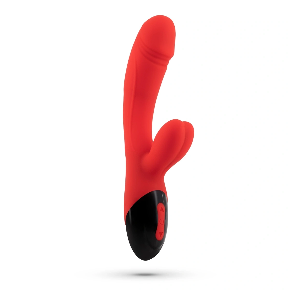Vibrator Crushious Dare Dong, 8 Moduri Vibratii, 5 Trepte Intensitate, Silicon, USB, Rosu, 20 cm, #1, Erotic24.ro
