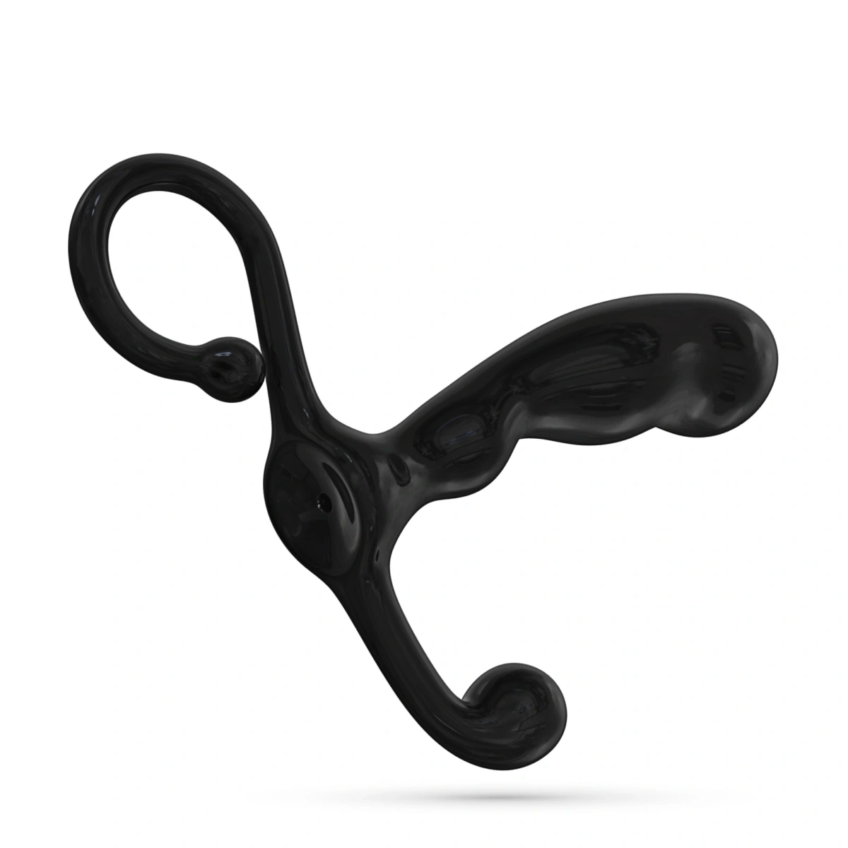 Stimulator Prostata Crushious P-Baba, ABS, Negru, 15 cm, #5, Erotic24.ro