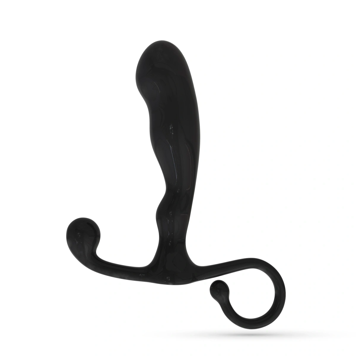 Stimulator Prostata Crushious P-Baba, ABS, Negru, 15 cm, #2, Erotic24.ro