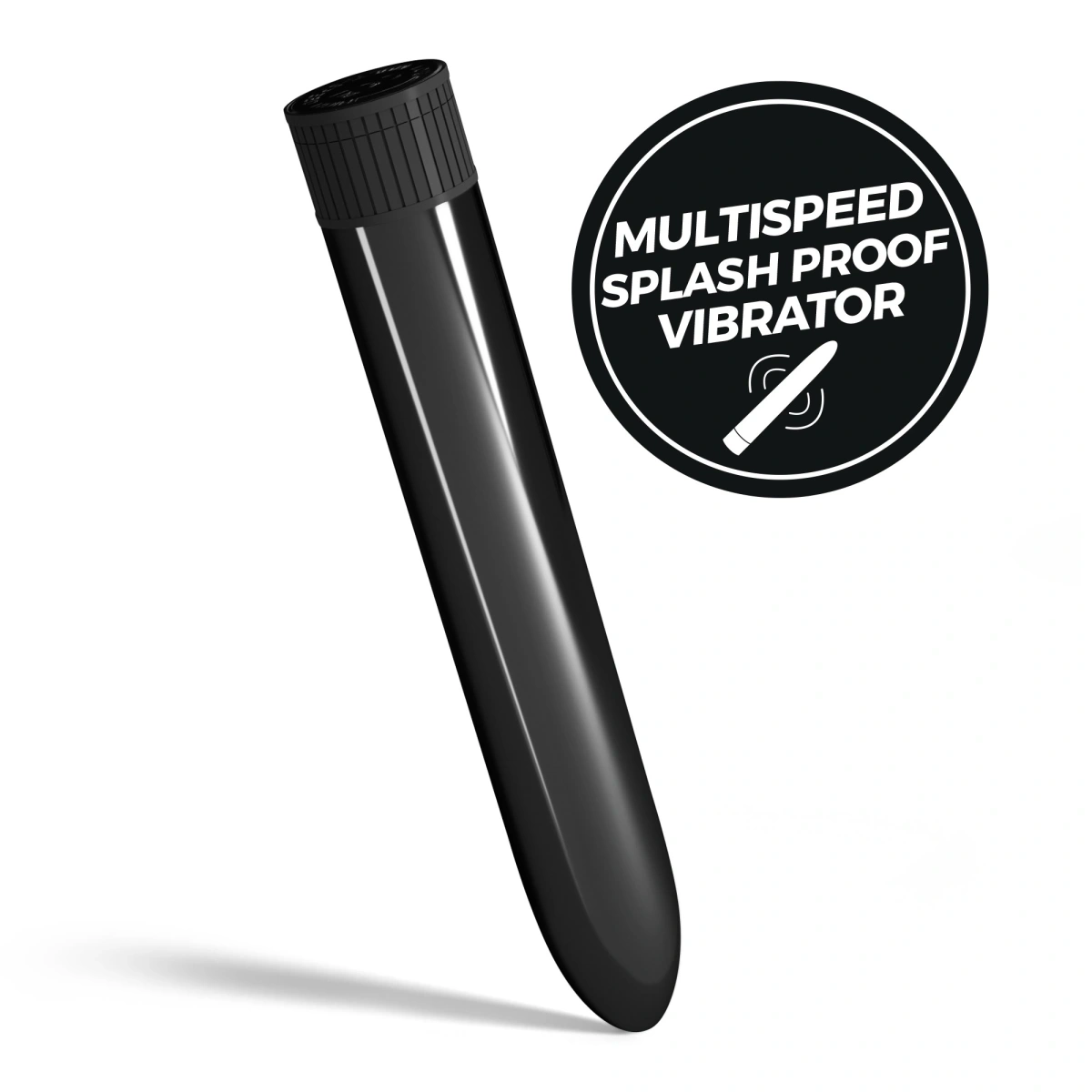 Vibrator Crushious Multispeed Classic Vibe, Negru, 17.5 cm, #4, Erotic24.ro