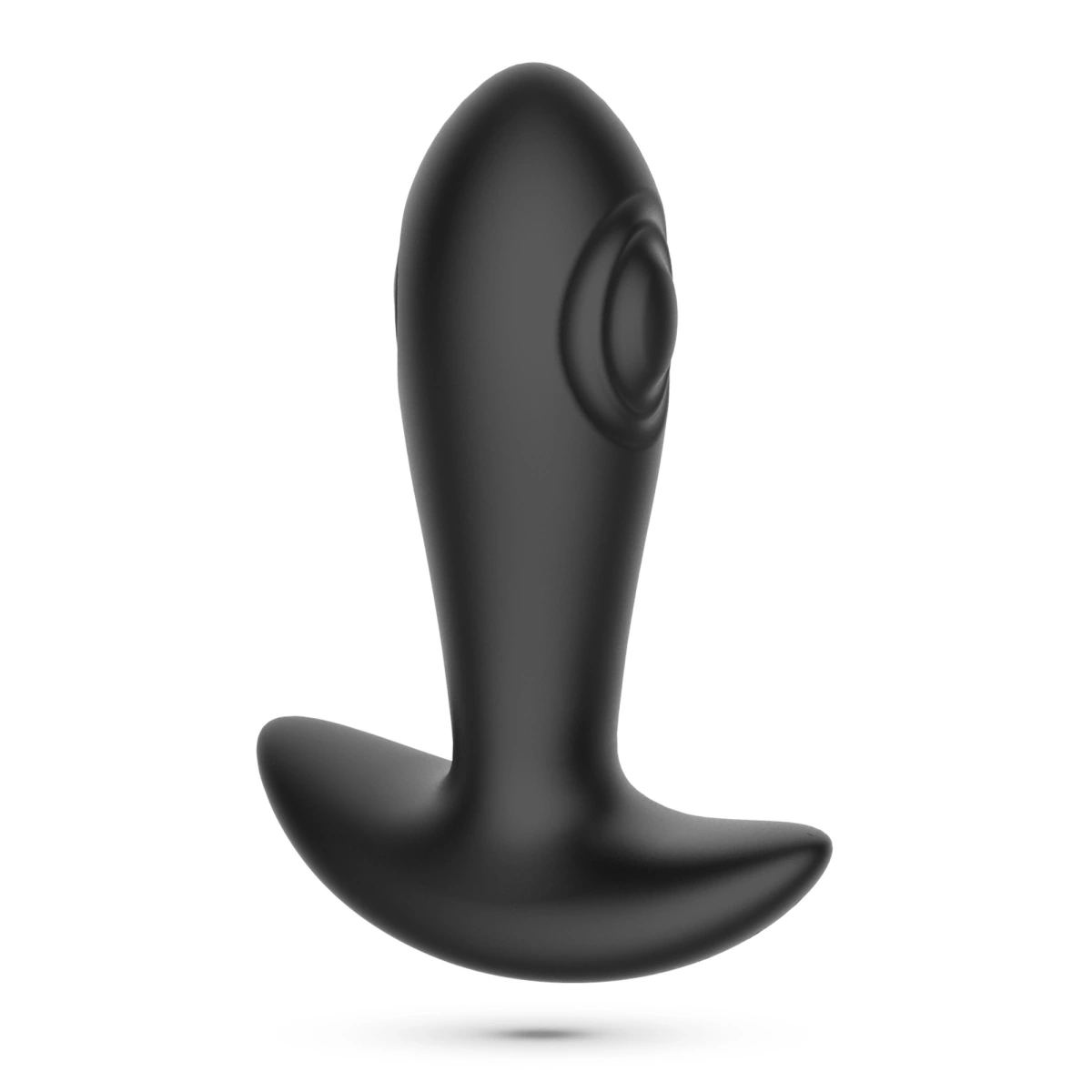 Vibrator Anal Crushious Octo, Remote Control, 10 Moduri Tapare si Vibratii, Silicon, Negru, USB, 12 cm, #2, Erotic24.ro