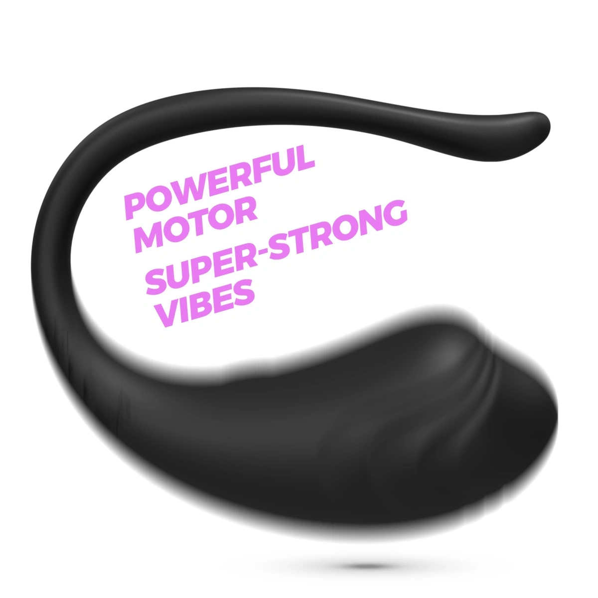 Ou Vibrator Tamago, Remote Control, 9 Moduri Vibratii, Silicon, USB, Negru, Nr. 6, Erotic24.ro