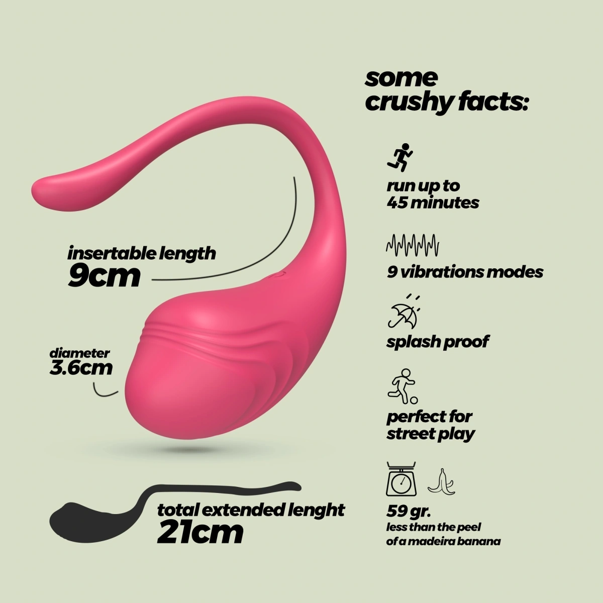 Ou Vibrator Tamago, Remote Control, 9 Moduri Vibratii, Silicon, USB, Roz, Nr. 7, Erotic24.ro