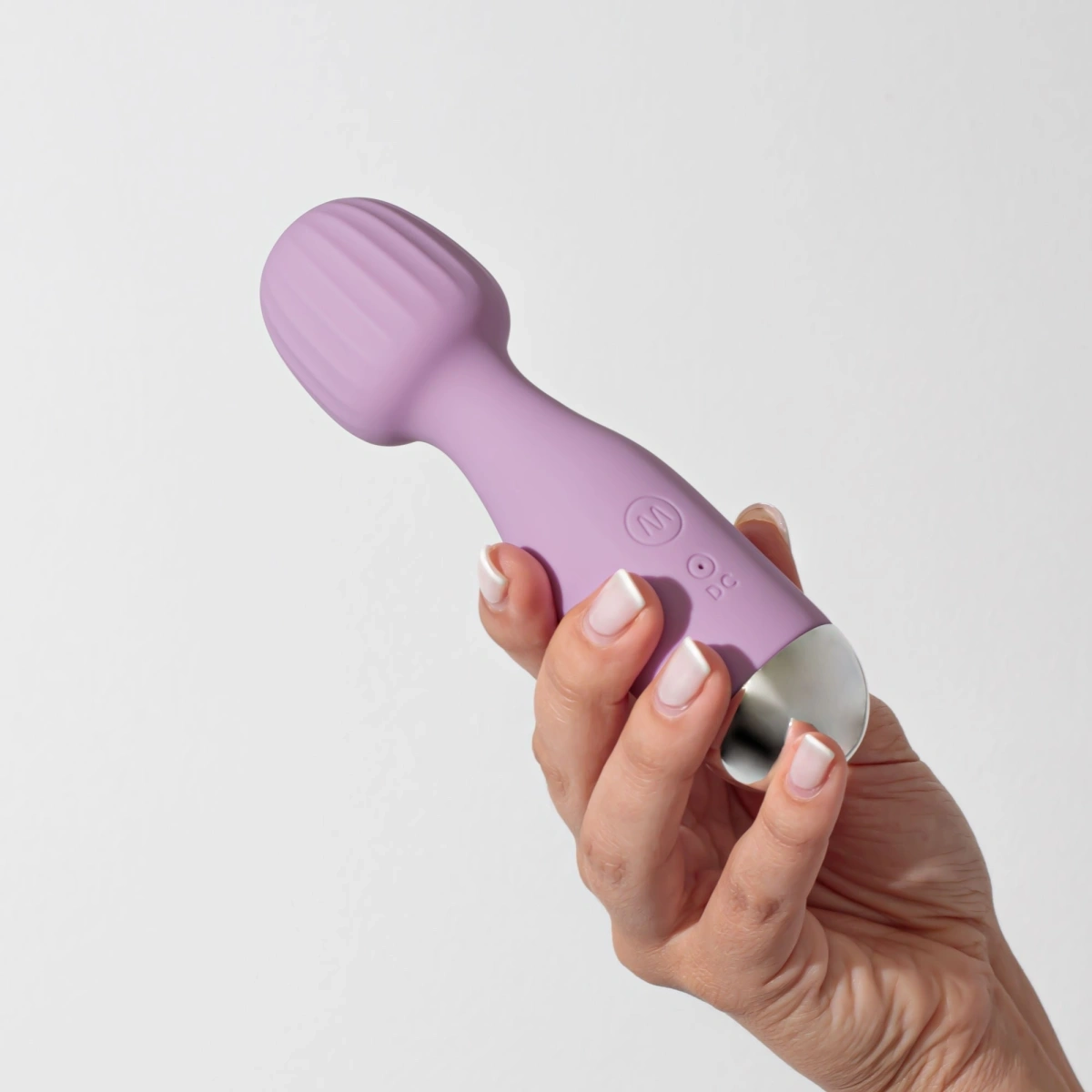 Vibrator Crushious Wanderlust Mini Wand, 10 Moduri Vibratii, Silicon, USB, Lila, 15 cm, #4, Erotic24.ro