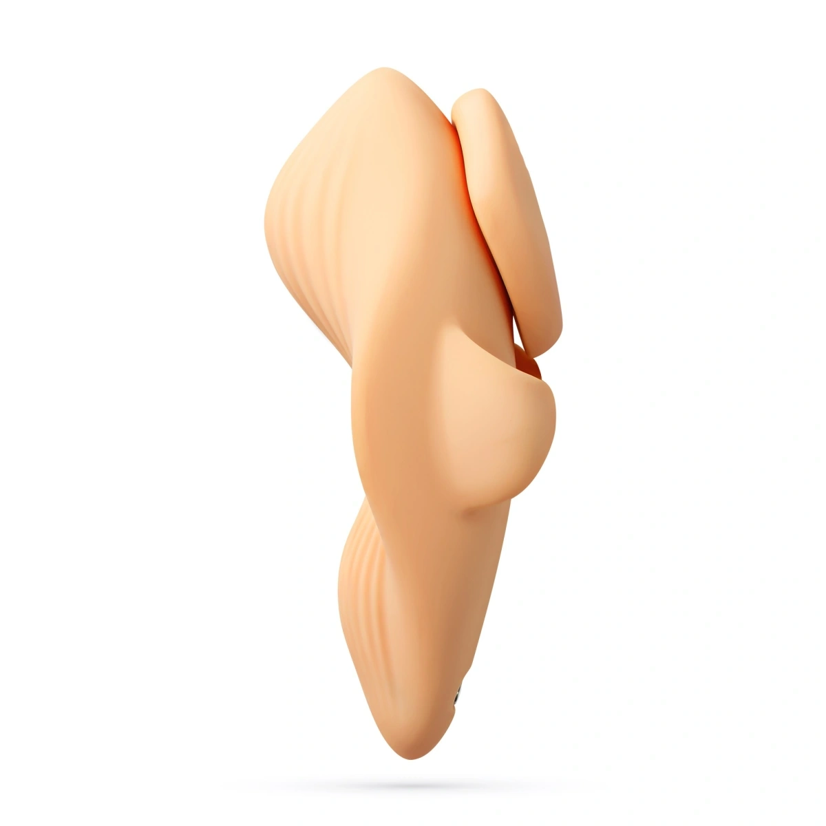 Stimulator Wearable Crushious Atlantis, Remote Control, 9 Moduri Vibratii, Silicon, USB, Nude, 8.5 cm, #4, Erotic24.ro