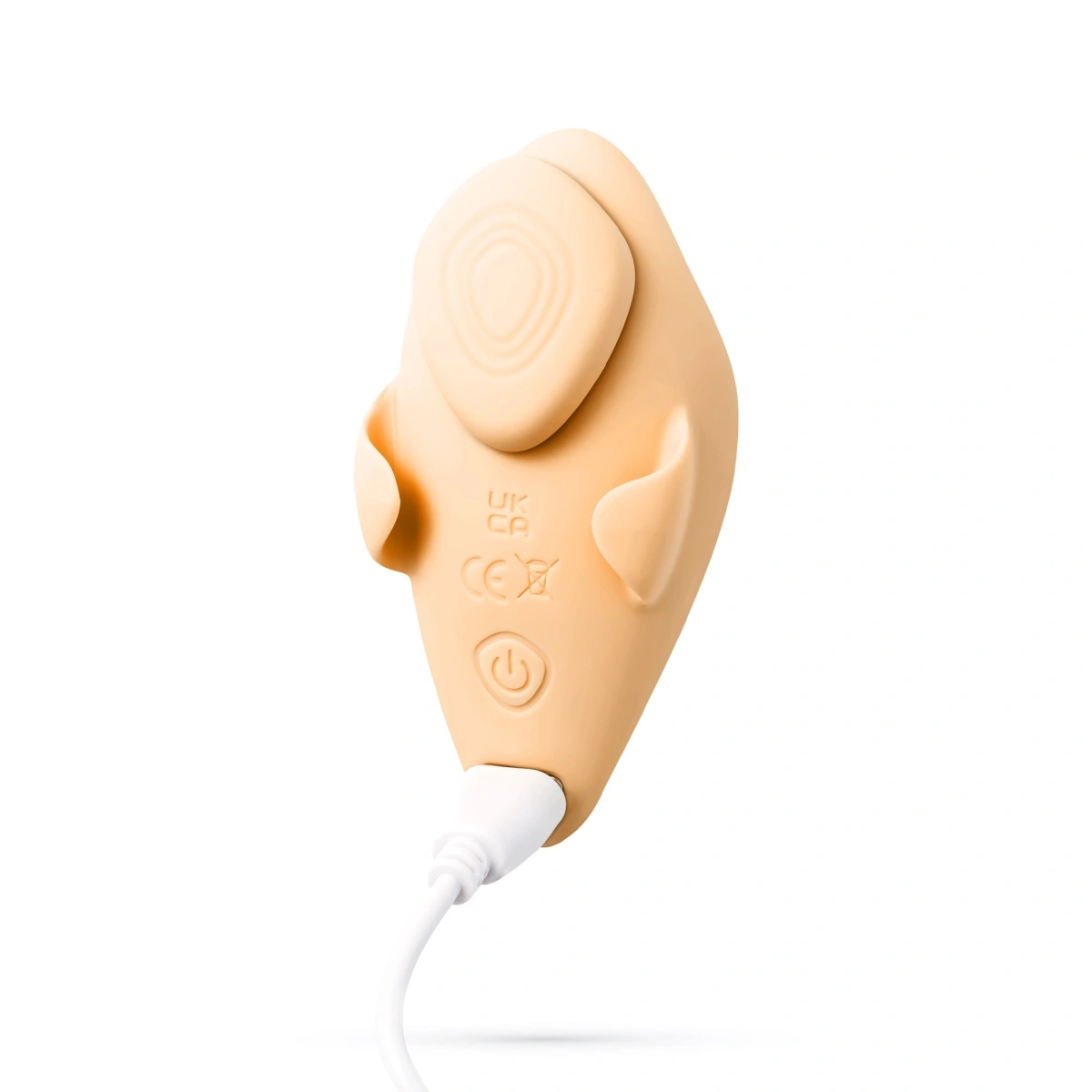 Stimulator Wearable Crushious Atlantis, Remote Control, 9 Moduri Vibratii, Silicon, USB, Nude, 8.5 cm, #8, Erotic24.ro