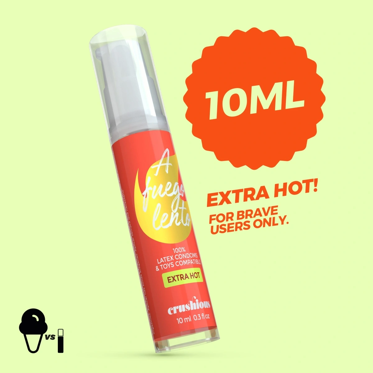 Lubrifiant A Fuego Lento, Efect de Incalzire, Extra Hot, 10 ml, #5, Erotic24.ro
