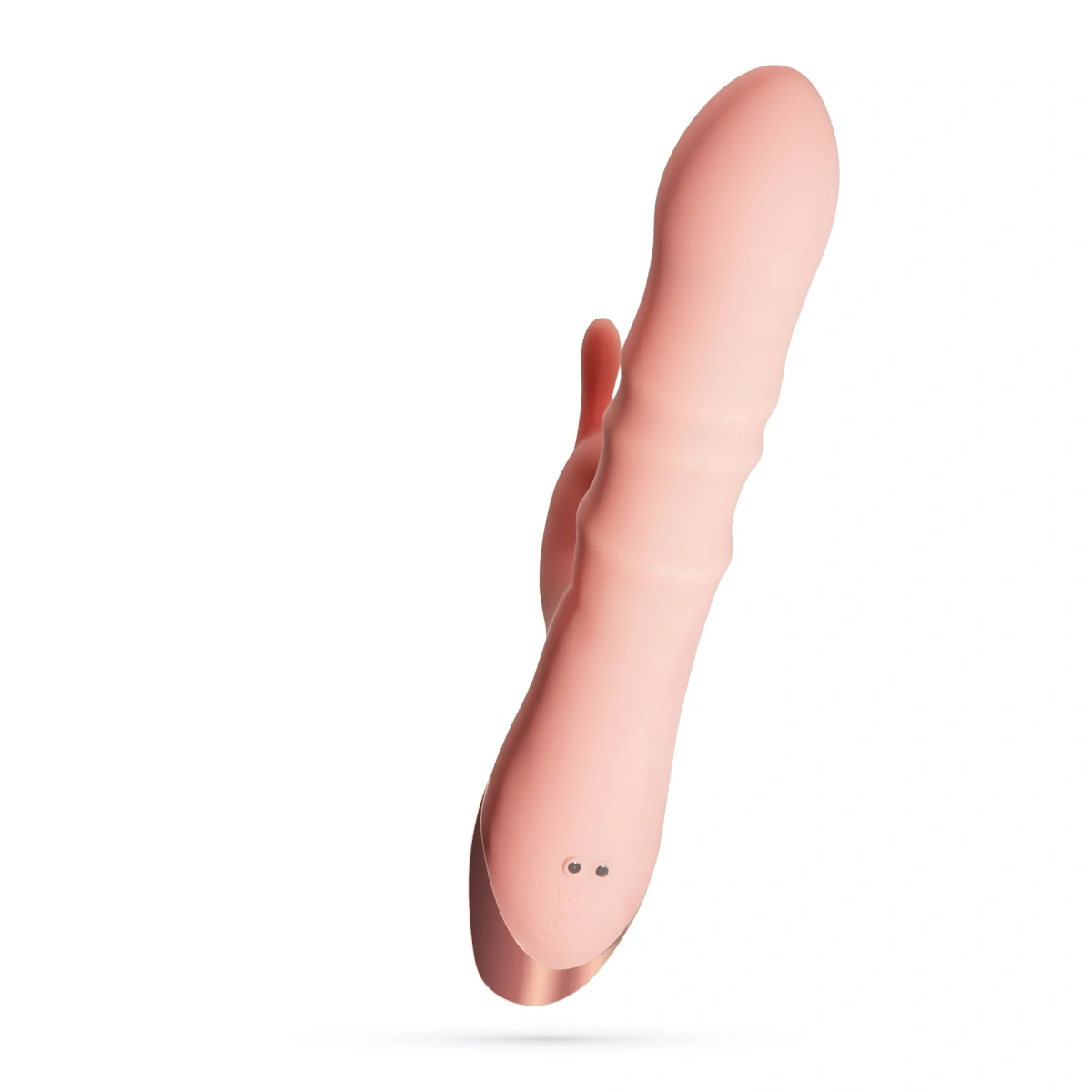Vibrator Rabbit Crushious Ringlord, 10 Moduri Vibratii, 3 Miscari ale Inelelor Stimulatoare, Silicon, USB, Roz, 24 cm, #3, Erotic24.ro