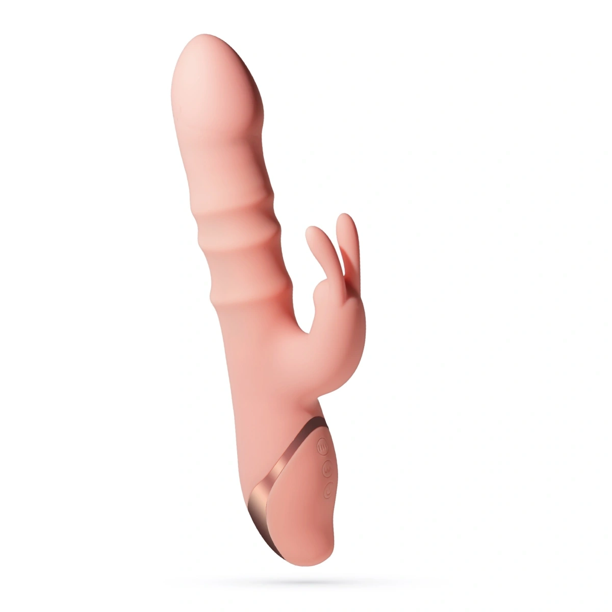 Vibrator Rabbit Crushious Ringlord, 10 Moduri Vibratii, 3 Miscari ale Inelelor Stimulatoare, Silicon, USB, Roz, 24 cm, #1, Erotic24.ro