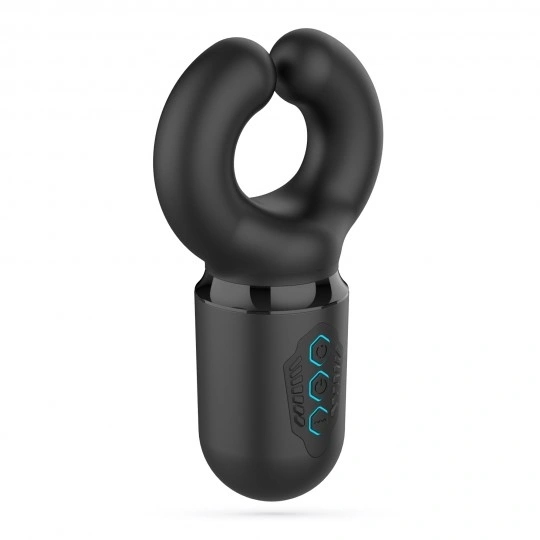 Masturbator Crushious Kong cu Presiune, 10 Moduri Vibratii, 10 Moduri Presiune, Silicon+ABS, USB, 16 cm, #2, Erotic24.ro