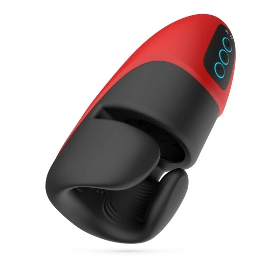 Masturbator Crushious Pancho Reincarcabil cu Presiune, 10 Moduri Vibratii, Silicon+ABS, USB, 16.5 cm, #2, Erotic24.ro