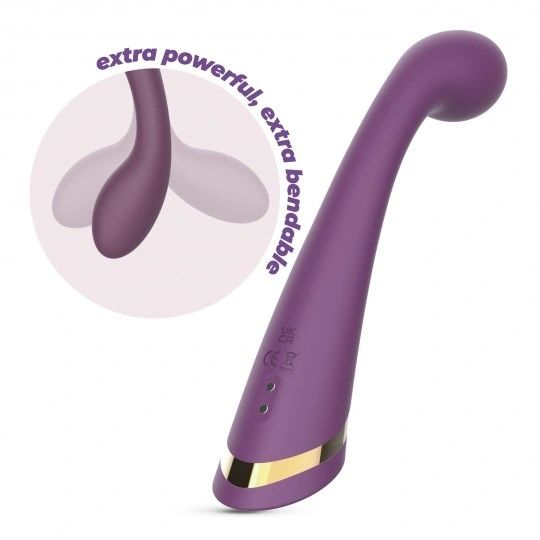 Vibrator Crushious Midas pentru Punctul G, 10 Moduri Vibratii, Silicon+ABS, USB, 21 cm, #4, Erotic24.ro