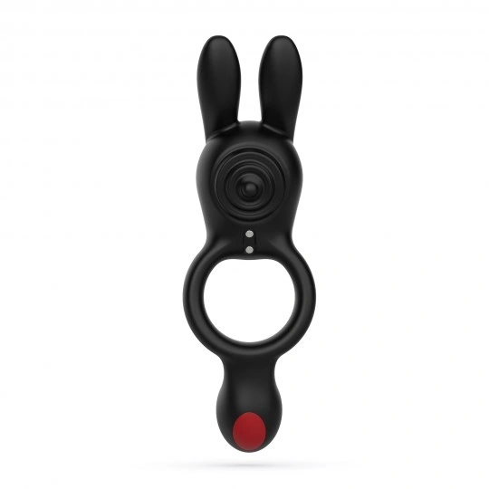 Inel de Penis Crushious Dingo Dublu Vibrator cu Telecomanda, 9 Moduri Vibratii, Silicon+ABS, USB, 16 cm, #3, Erotic24.ro