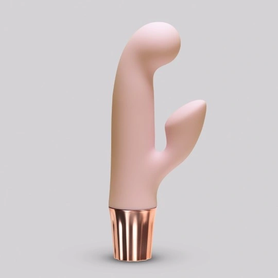 Vibrator Crushious Mellow Cony Mini Rabbit, 10 Moduri Vibratii, Silicon+ABS, USB, Roz, 13.5 cm, #2, Erotic24.ro