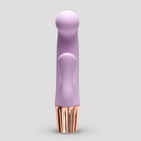 Vibrator Crushious Mellow Cony Mini Rabbit, 10 Moduri Vibratii, Silicon+ABS, USB, Lila, 13,5 cm, #3, Erotic24.ro