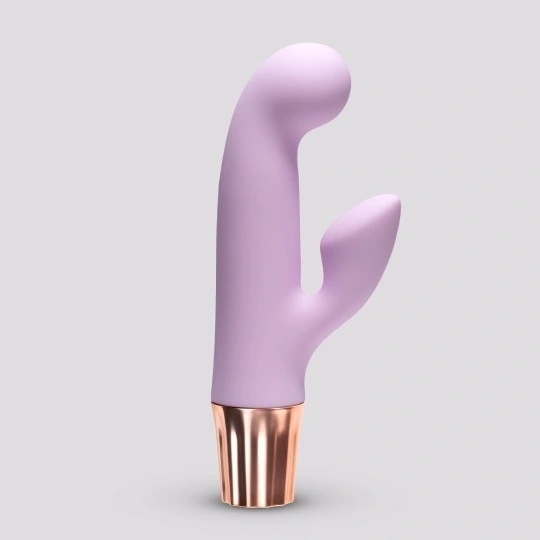 Vibrator Crushious Mellow Cony Mini Rabbit, 10 Moduri Vibratii, Silicon+ABS, USB, Lila, 13,5 cm, #2, Erotic24.ro