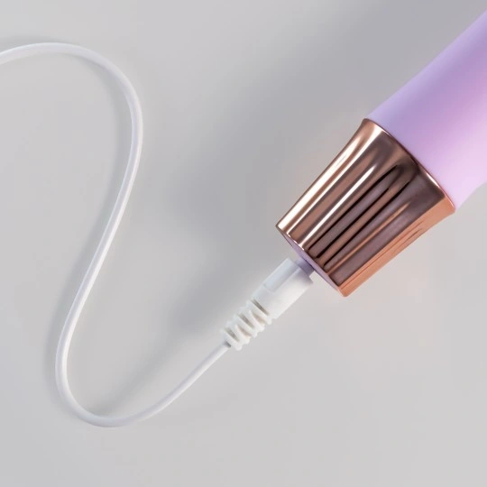 Vibrator Crushious Mellow Gee Mini, 10 Moduri Vibratii, Silicon+ABS, USB, Lila, 13,5 cm, #4, Erotic24.ro