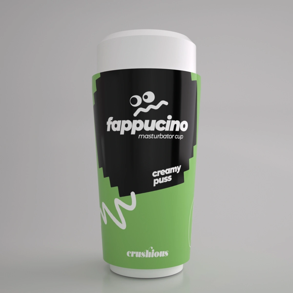 Masturbator Crushious Fappuccino Creamy Puss Portabil, TPE+ABS, #2, Erotic24.ro