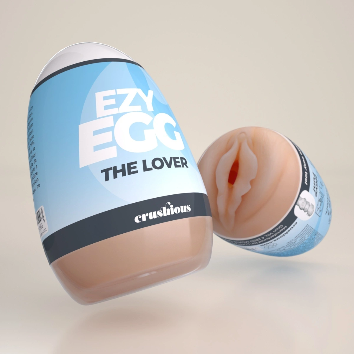 Masturbator Crushious Ezy Egg The Lover Tip Ou, TPE+ABS, #1, Erotic24.ro