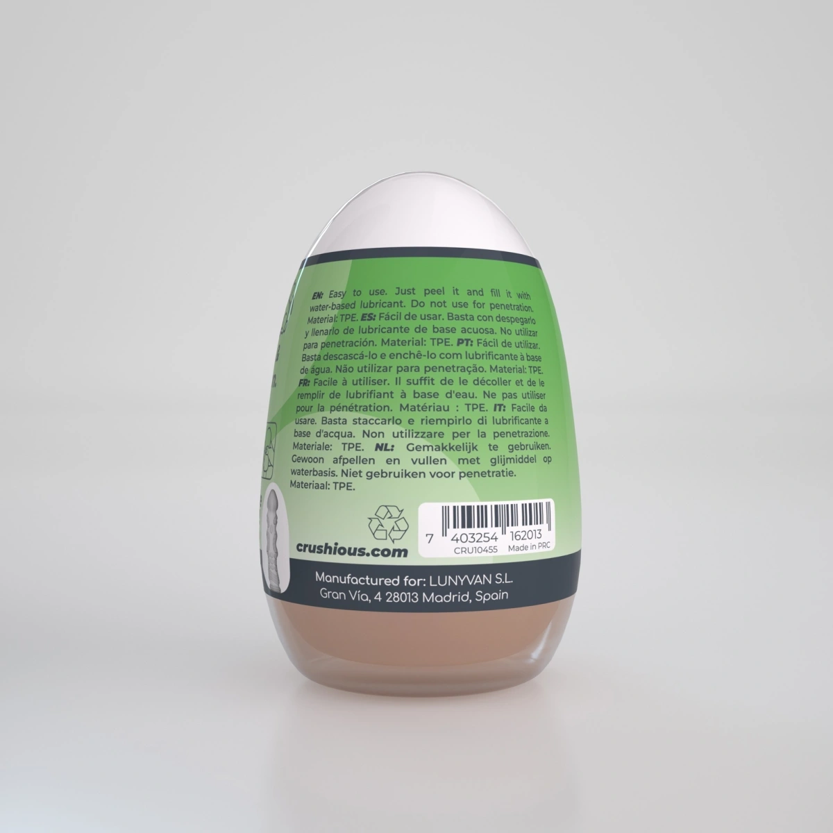 Masturbator Crushious Ezy Egg The Expert Tip Ou, TPE+ABS, #3, Erotic24.ro