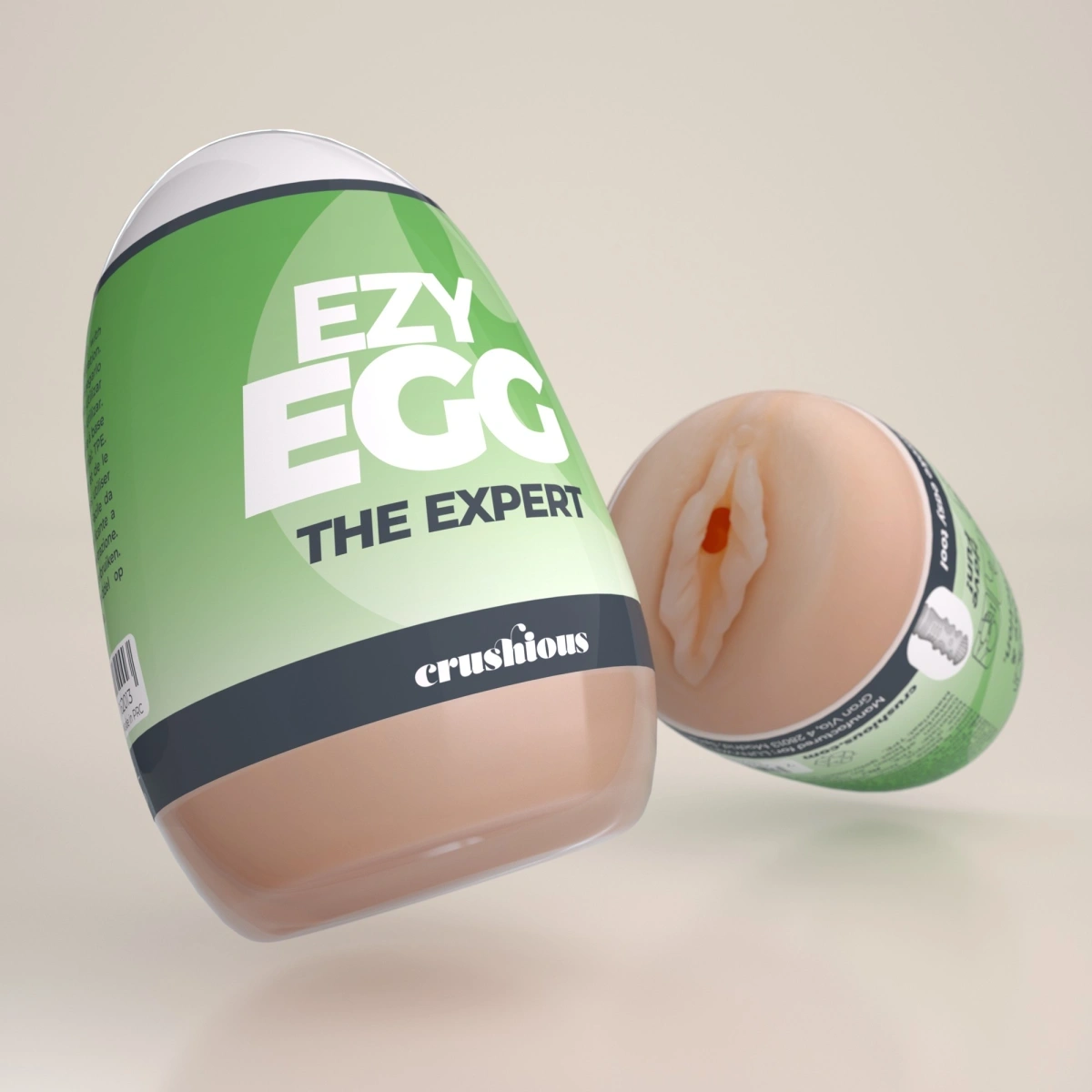 Masturbator Crushious Ezy Egg The Expert Tip Ou, TPE+ABS, #1, Erotic24.ro