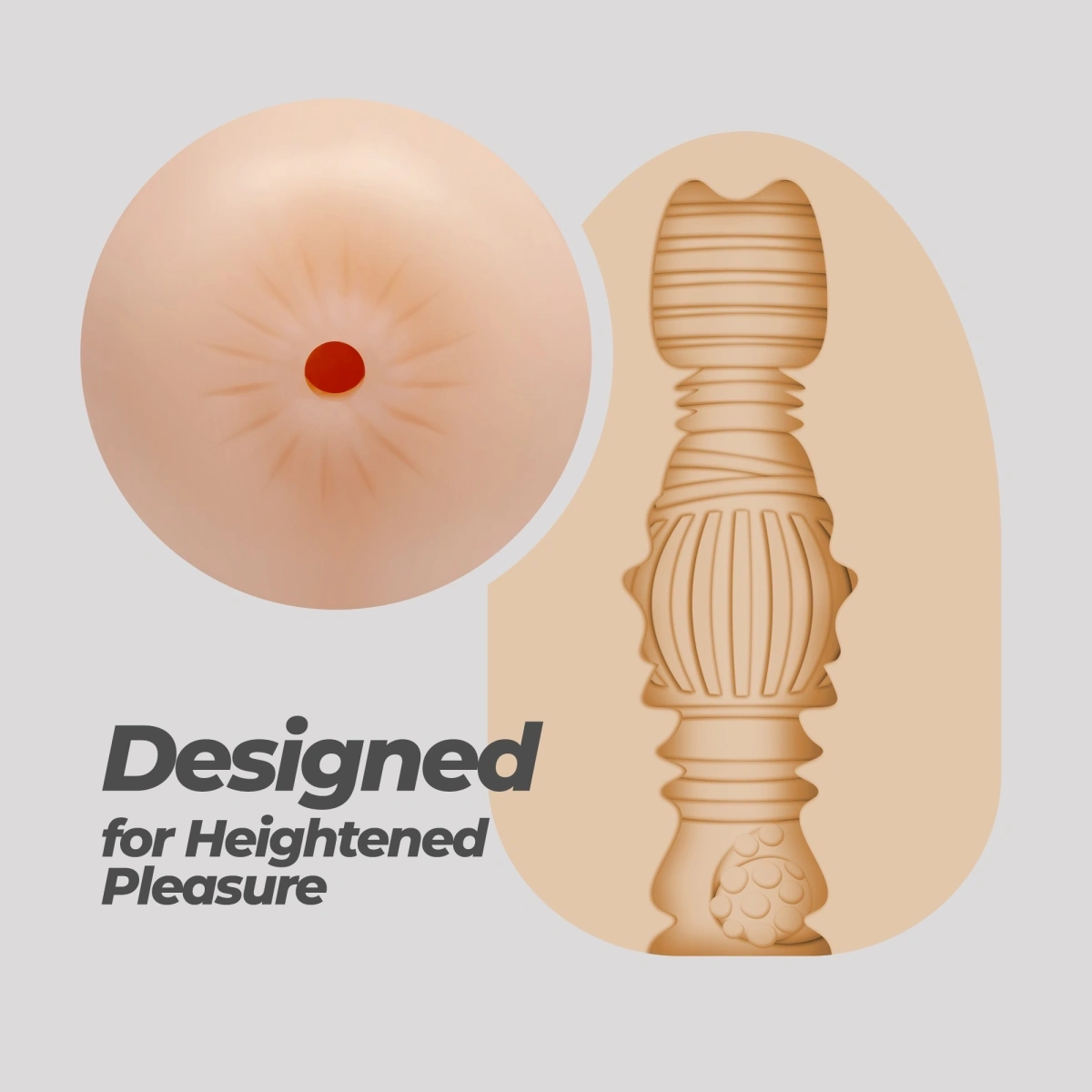 Masturbator Crushious Ezy Egg Anal Tip Ou, TPE+ABS, #4, Erotic24.ro