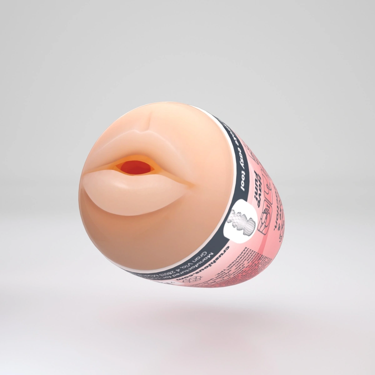 Masturbator Crushious Ezy Egg Mouth Tip Ou, TPE+ABS, #4, Erotic24.ro