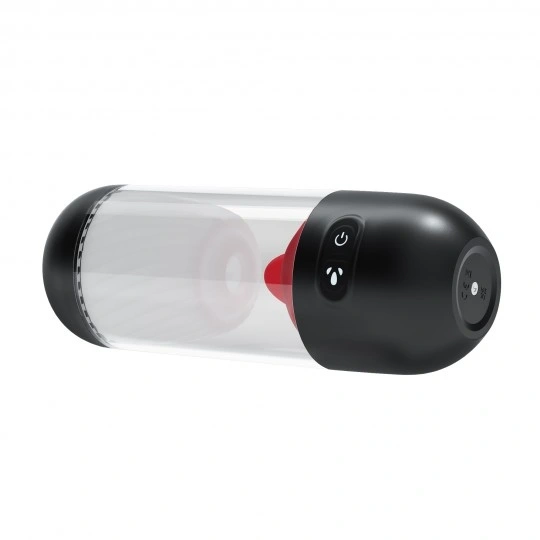 Masturbator Crushious Slurpy 2 in 1 Detasabil, 10 Moduri Vibratii, 10 Moduri Rotatie, Silicon+ABS, USB, 22 cm, #2, Erotic24.ro