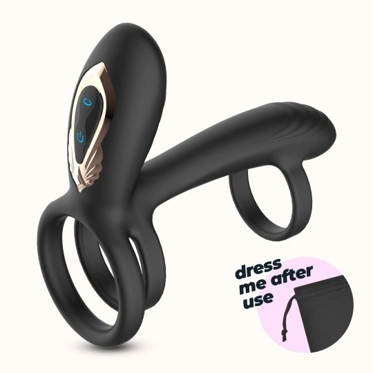 Inel de Penis Crushious Tornado Rotativ cu Telecomanda, 10 Moduri Vibratii, 10 Moduri Rotatie, Silicon+ABS, USB, 12 cm, #4, Erotic24.ro
