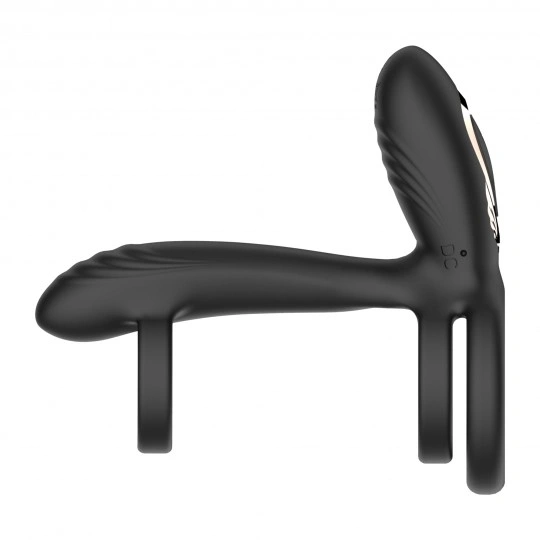 Inel de Penis Crushious Tornado Rotativ cu Telecomanda, 10 Moduri Vibratii, 10 Moduri Rotatie, Silicon+ABS, USB, 12 cm, #3, Erotic24.ro