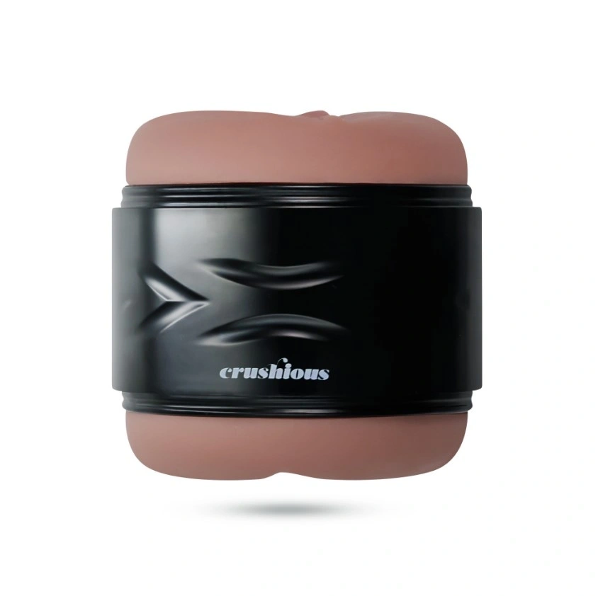 Masturbator Dublu Crushious Lamar, Vagin si Anus, TPE, Natural, 9 cm, #7, Erotic24.ro
