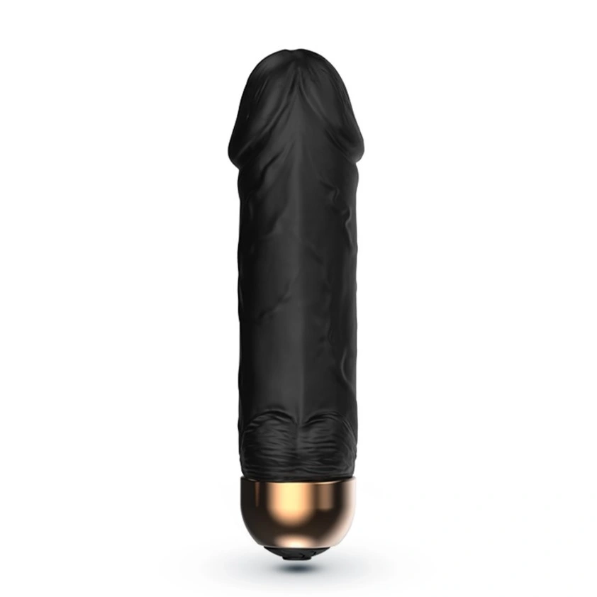 Vibrator Mini Realistic Crushious Weenie, 10 Moduri Vibratii, Silicon, USB, Negru, 8.8 cm, #3, Erotic24.ro