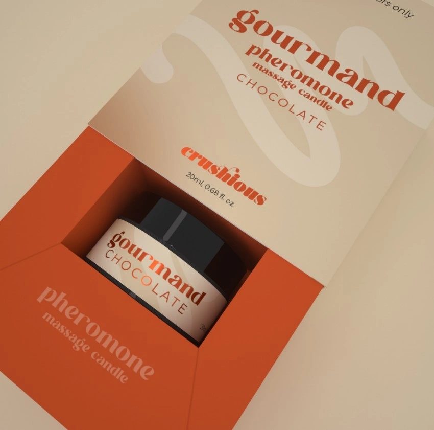 Lumanare de Masaj cu Feromoni Gourmand, Parfum Ciocolata, 20 ml, #7, Erotic24.ro